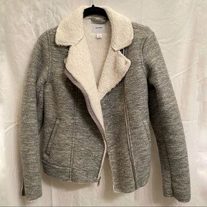 Small grey Sherpa jacket from Old Navy